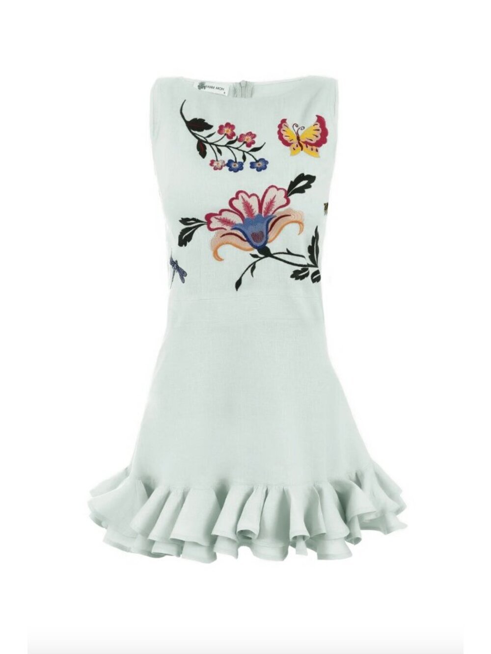Fanm Mon Flirt Mini Dress Mint Green Womens Size Small